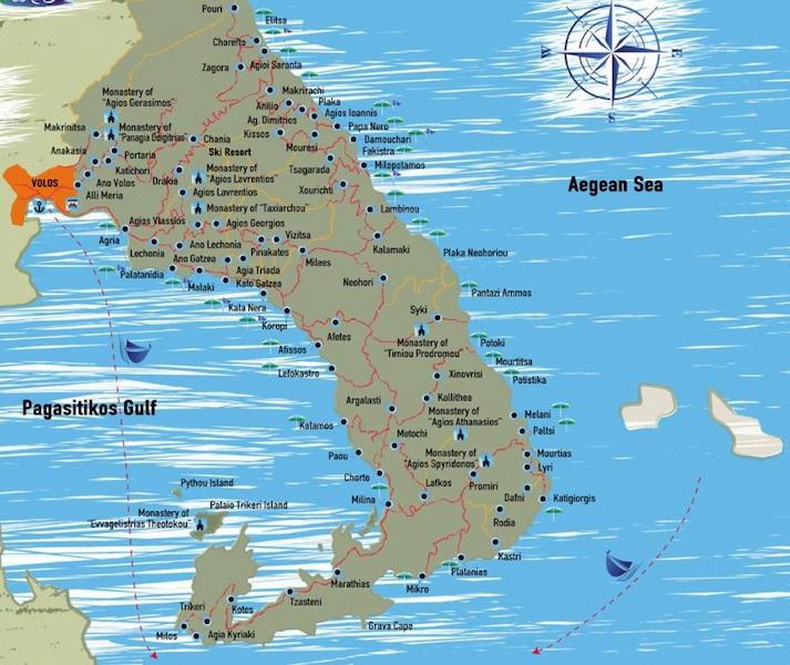 Volos & Mount Pelion - Gastronomy Tours pelion greece map Gastronomy Tours - Gastronomy Tours